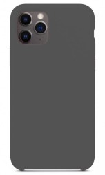 Накладка силиконовая Silicone Case для Apple iPhone 11 Pro Max темно-серая