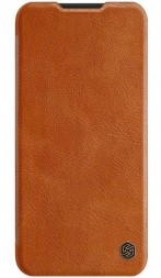 Чехол Nillkin Qin Leather Case для Xiaomi Redmi Note 8 / Note 8 (2021) коричневый