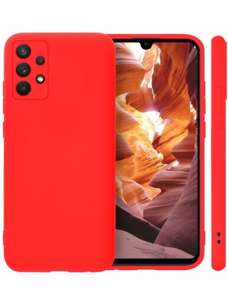 Накладка силиконовая Silicone Cover для Samsung Galaxy A52 A525 красная