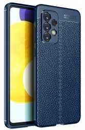 Накладка силиконовая для Samsung Galaxy A73 5G A736 под кожу синяя