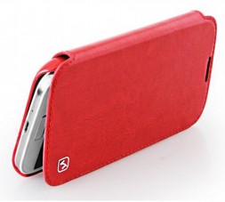 Чехол HOCO Crystal Leather Case для Samsung Galaxy S4 i9500/9505 Red (красный)