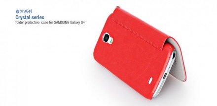 Чехол-книжка HOCO Crystal Leather Case для Samsung Galaxy S4 i9500/i9505 красный