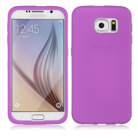 Накладка силиконовая для Samsung Galaxy S6 SM-G920 фиолетовая