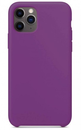 Накладка силиконовая Silicone Cover для Apple iPhone 11 Pro Max фиолетовая