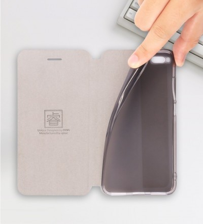 Чехол-книжка Mofi для Xiaomi Mi Note 3 розовый