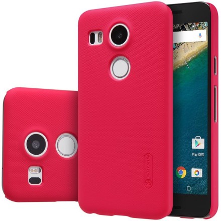 Накладка пластиковая Nillkin Frosted Shield для LG Nexus 5X красная
