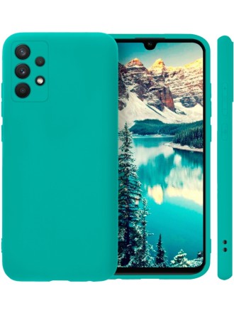 Накладка силиконовая Silicone Cover для Samsung Galaxy A52 A525 бирюзовая