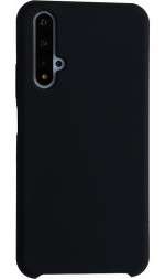 Накладка силиконовая Silicone Cover для Huawei Nova 5T / Honor 20 чёрная