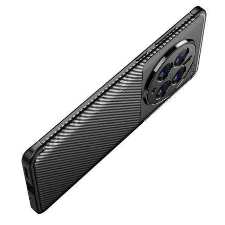 Накладка силиконовая для Huawei Mate 50 Pro под карбон чёрная