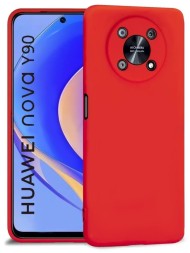 Накладка силиконовая Silicone Cover для Huawei Nova Y90 красный