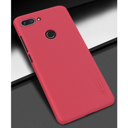 Накладка пластиковая Nillkin Frosted Shield для Xiaomi Mi 8 Lite красная