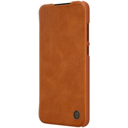 Чехол Nillkin Qin Leather Case для Xiaomi Redmi Note 8 Pro коричневый