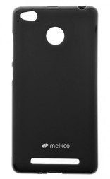 Накладка Melkco Poly Jacket силиконовая для Xiaomi Redmi 3 Pro Black Mat (черная)