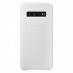Накладка Samsung Leather Cover для Samsung Galaxy S10 SM-G973 EF-VG973LWEGRU белая