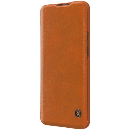 Чехол-книжка Nillkin Qin Leather Case для OnePlus 9 Pro коричневый