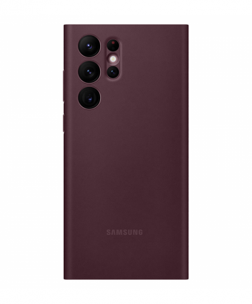 Чехол Samsung Smart Clear View Cover для Samsung Galaxy S22 Ultra S908 EF-ZS908CEEGRU бургунди