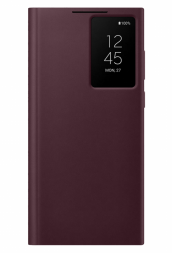 Чехол Samsung Smart Clear View Cover для Samsung Galaxy S22 Ultra S908 EF-ZS908CEEGRU бургунди