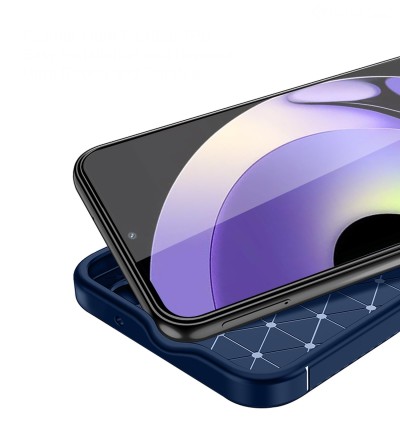 Накладка силиконовая для Realme 10 Pro 5G под кожу синяя