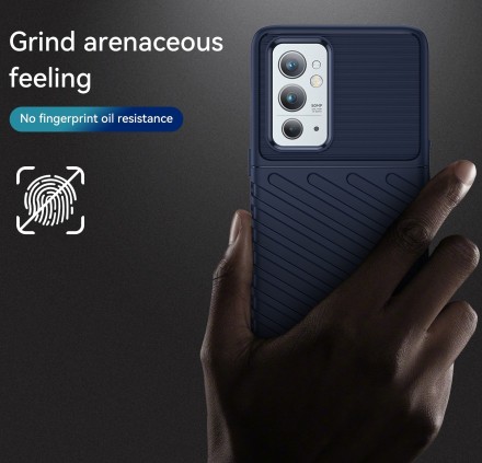 Накладка силиконовая Thunder Series для OnePlus 9RT синяя