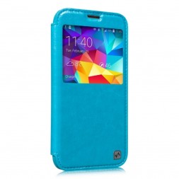 Чехол HOCO Crystal Leather Case для Samsung Galaxy S5 G900 Blue (голубой)