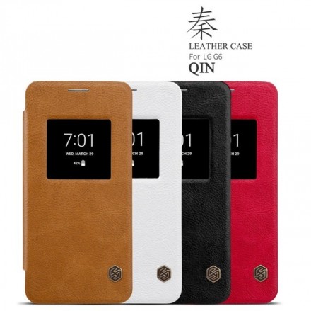 Чехол Nillkin Qin Leather Case для LG G6 (H870) Brown (коричневый)