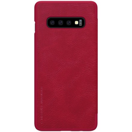 Чехол Nillkin Qin Leather Case для Samsung Galaxy S10 SM-G973 Red (красный)