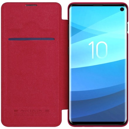 Чехол Nillkin Qin Leather Case для Samsung Galaxy S10 SM-G973 Red (красный)