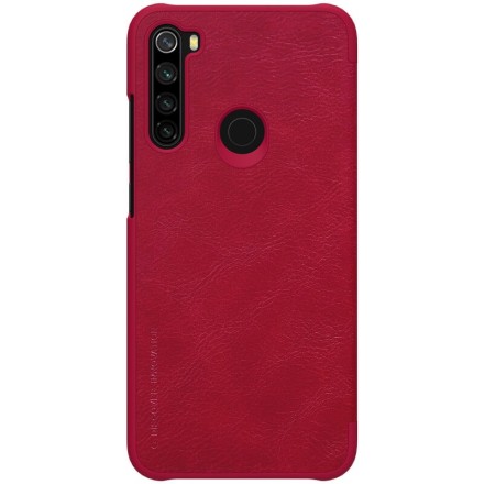 Чехол Nillkin Qin Leather Case для Xiaomi Redmi Note 8 / Note 8 (2021) красный