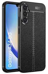 Накладка силиконовая для Samsung Galaxy A34 5G A346 под кожу чёрная