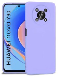 Накладка силиконовая Silicone Cover для Huawei Nova Y90 сиреневая