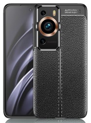 Накладка силиконовая для Huawei P60 / Huawei P60 Pro под кожу чёрная